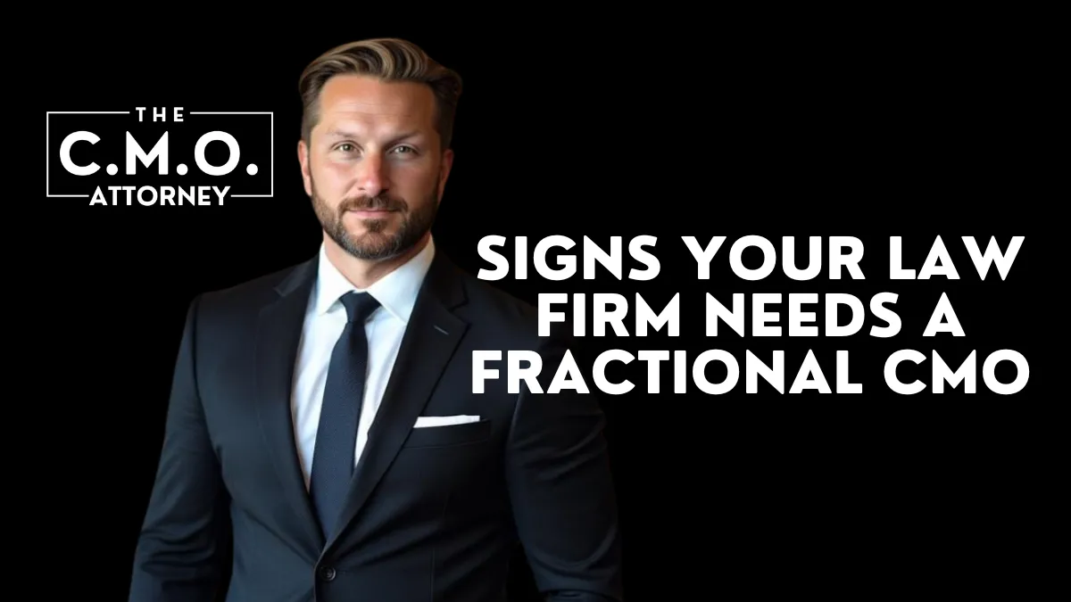 Marketing is no longer optional — it's essential. Yet many law firms struggle to identify when it's time to level up their marketing leadership. If you're unsure whether your firm is keeping pace or falling behind, the signs your law firm needs a fractional CMO can be the difference between stagnant growth and market dominance.