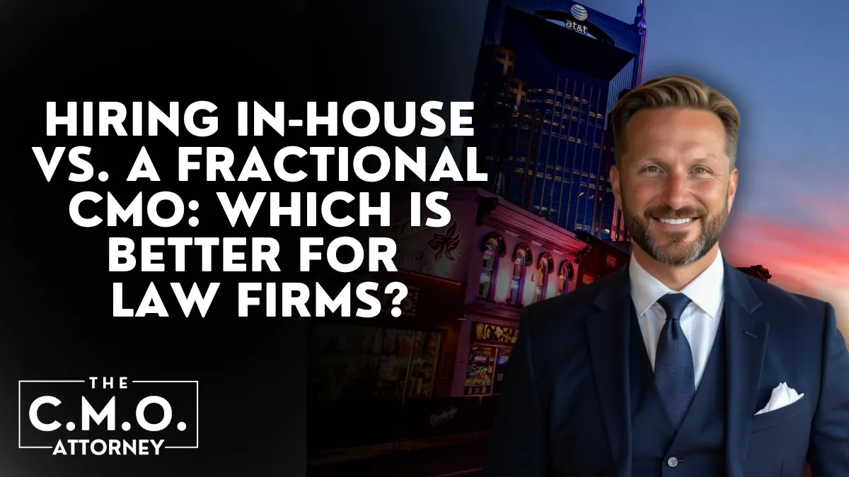 When law firms face stalled marketing efforts, underwhelming case volume, or a lack of brand presence in their local market, the need for experienced marketing leadership becomes critical. Many firms find themselves evaluating the value of hiring an in-house vs fractional CMO for attorneys. Both options have merit, but knowing which fits your firm’s structure, budget, and long-term vision is essential.
