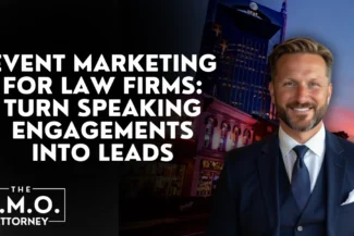 Law firm event marketing has emerged as an essential strategy to generate qualified leads and build lasting client relationships. Speaking engagements, seminars, webinars, and community events offer law firms a unique platform to demonstrate expertise, foster trust, and directly connect with potential clients and referral sources. At The CMO Attorney, we specialize in transforming every speaking opportunity into a lead-generating powerhouse, helping your firm dominate the marketplace with precision and authority.