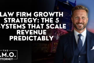 Most law firms don’t fail because they lack talent or demand. They stall because growth is reactive—driven by referrals one month, ads the next, and panic decisions in between. Predictable growth requires systems, not sporadic tactics.